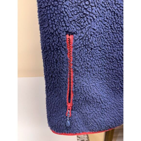 Vintage Vineyard Vines #100134 Sherpa Fleece‎ Men's Vest - Red and Blue - Small - Picture 8 of 15